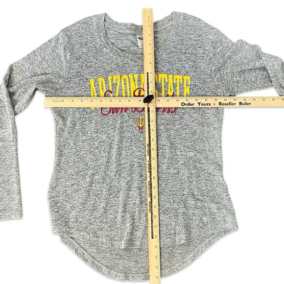 Arizona State University Sun Devils Long Sleeve Tee Light Jersey Sweater size L - Picture 6 of 7